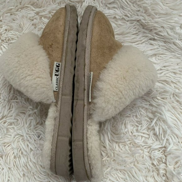 ugg Austria house indoor soft warm cozy slippers chestnut size 8 or 9 - Picture 4 of 8